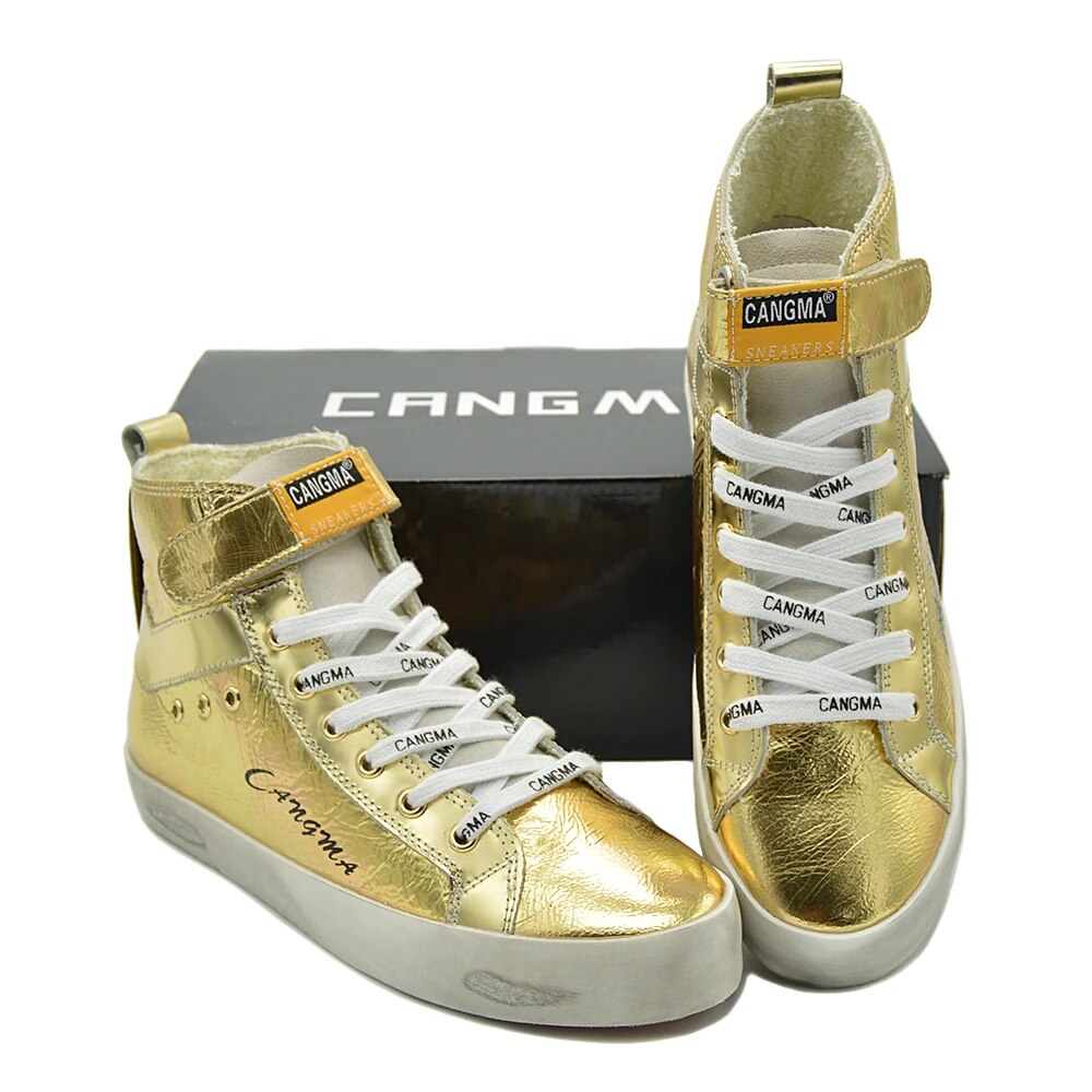 Custom Name Logo Designer Women Men Sneakers Genuine Leather Casual Shoes