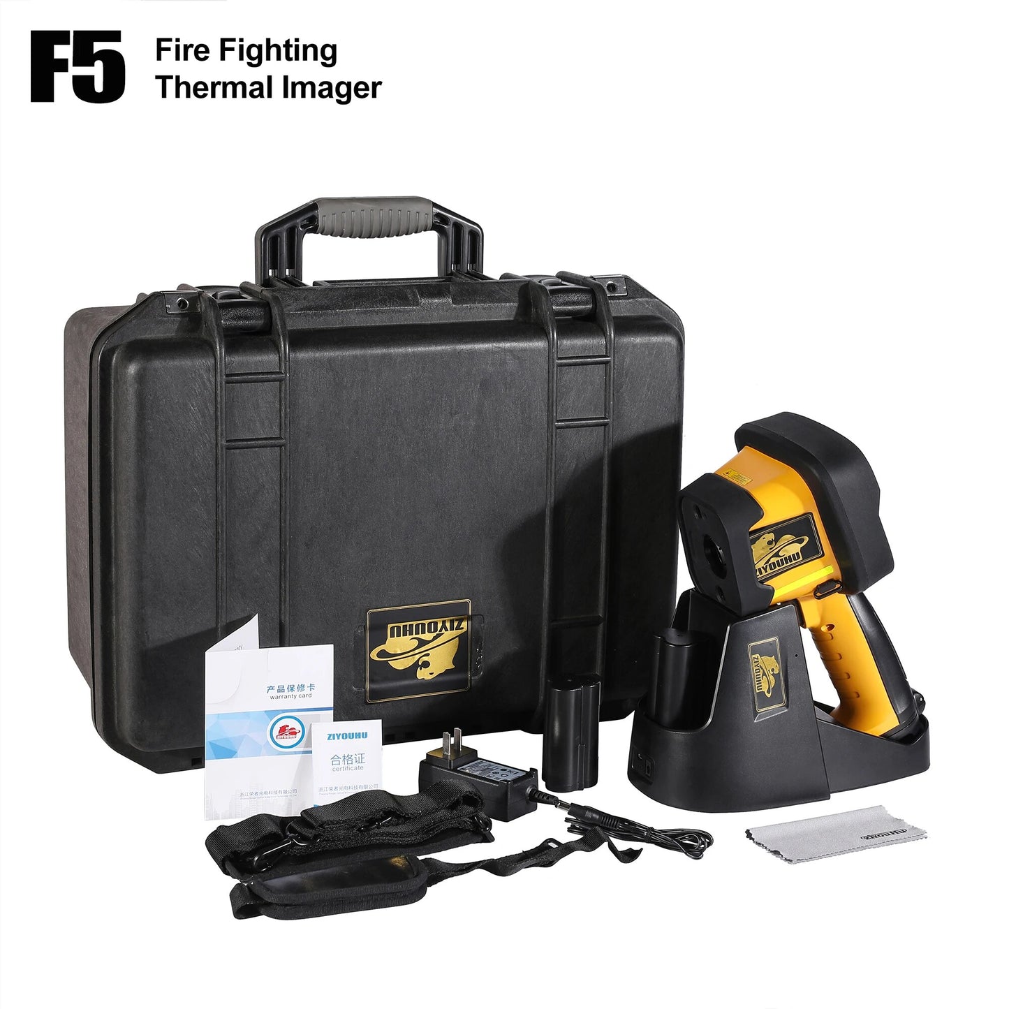 F5 Fire Fighting Thermal Imager Camera for Firefighter 384x288 Wide Angle Temperature Measurement Live Image & Video Recording