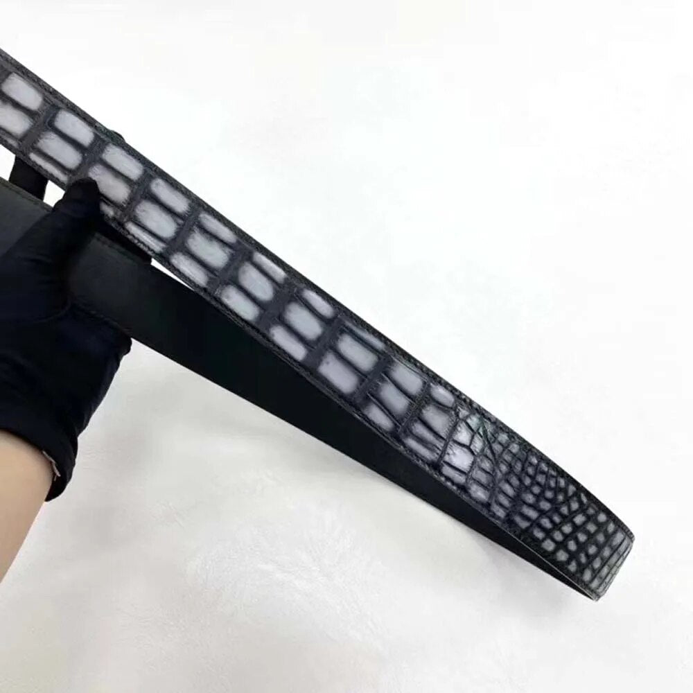 yingshang new crocodile leather belt nile crocodile leather leather belt for male fashion style