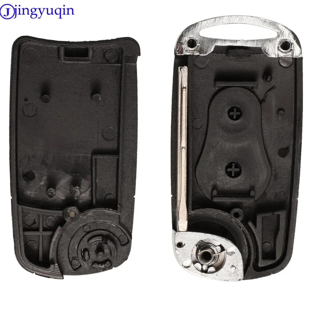 jingyuqin Remote Flip Folding Car Key Case Shell Cover Fob For Ssangyong Actyon SUV 2 Buttons