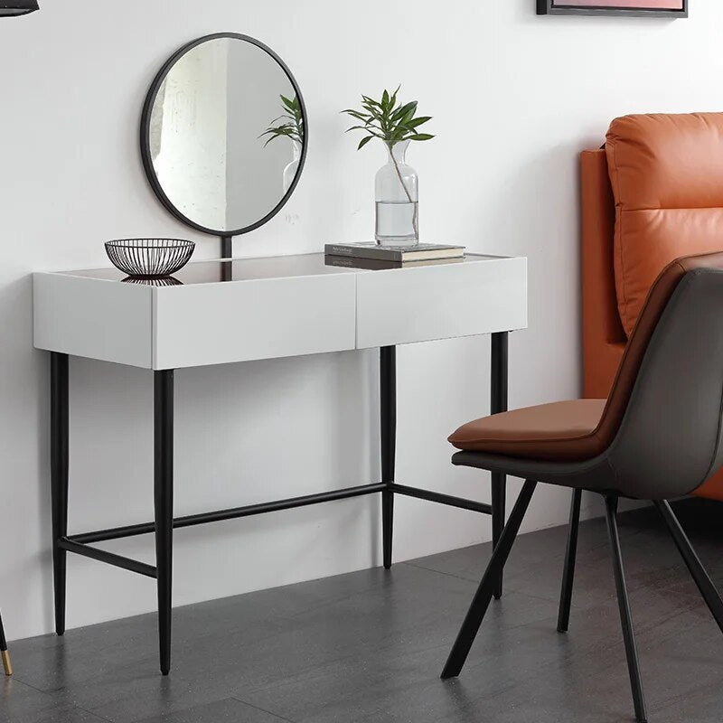 Italian light luxury dresser modern minimalist bedroom window net red dresser small dressing table Bedroom Furniture