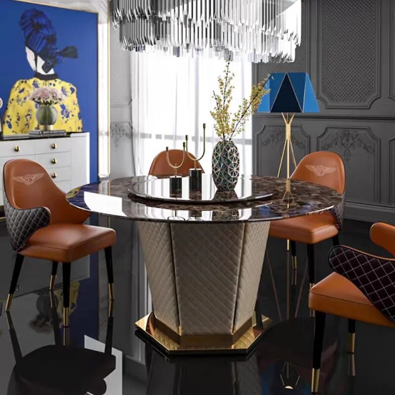 Modern Italian Noble Hotel Dining Chair French Style Commercial Lounge Furniture