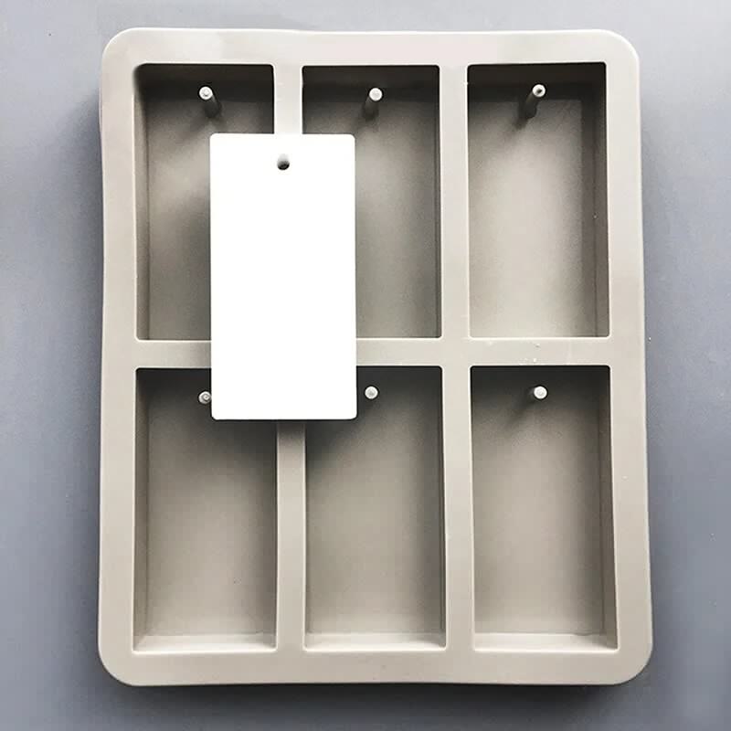 DIY Silicone Clay Aromatherapy Tablets Molds Hanging Ornaments Wax Molds Moldes De Silicona Craft Accessories Soap Mold