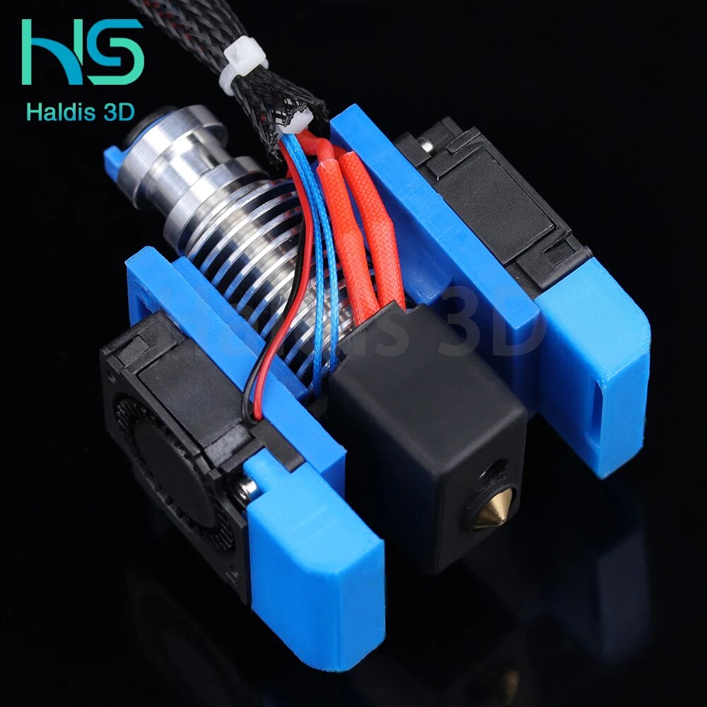 Top Quality All Metal V6 J-head Hotend Bowden Extruder Kit For E·3DV6 volcano Hotend Cooling Fan Bracket Block 3D Printers Parts