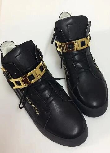 Brand Chentel Comfortable Leather Metal Fashion Men Casual Shoes Party Dress Shoes Men Flats Lace-Up Sneakers Black Color