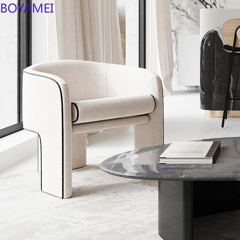 Furniture nordic single light luxury sofa chair designer small apartment living room bedroom chair