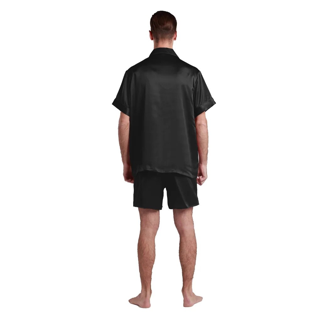 LILYSILK 100 Silk Pajama Set Men Sleepwear Short With Boxer 22 momme Luxury Natural Men's Clothing Free Shipping