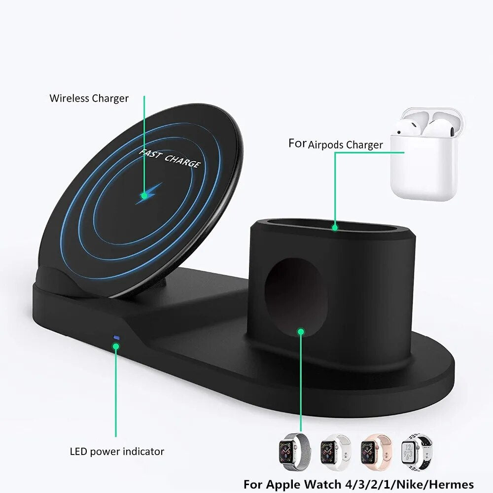 3 in 1Station For Apple Watch Charger 44mm 40mm 42mm 38mm iWatch Charge Accessories Charging stand Apple watch 6 se 5 4 3