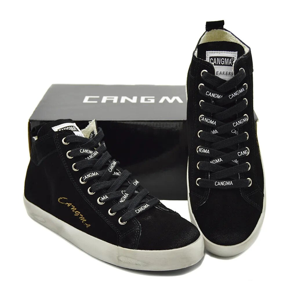 Custom Name Logo Designer Women Men Sneakers Genuine Leather Casual Shoes CMM018