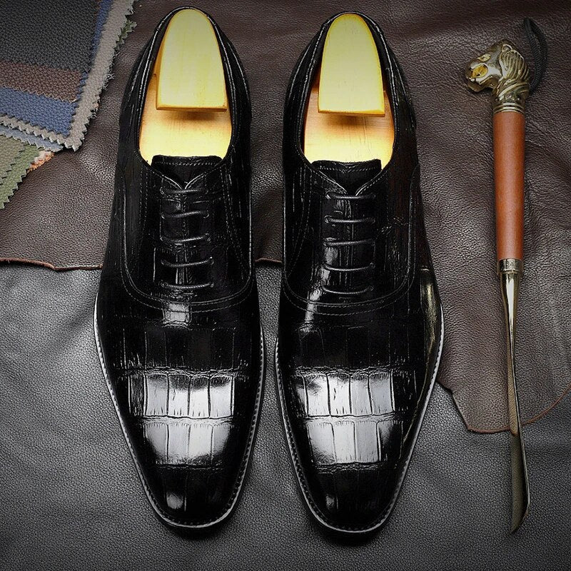 Men Genuine cow leather brogue wedding Business mens casual flats shoes 2020 black vintage oxford shoes for men's shoes