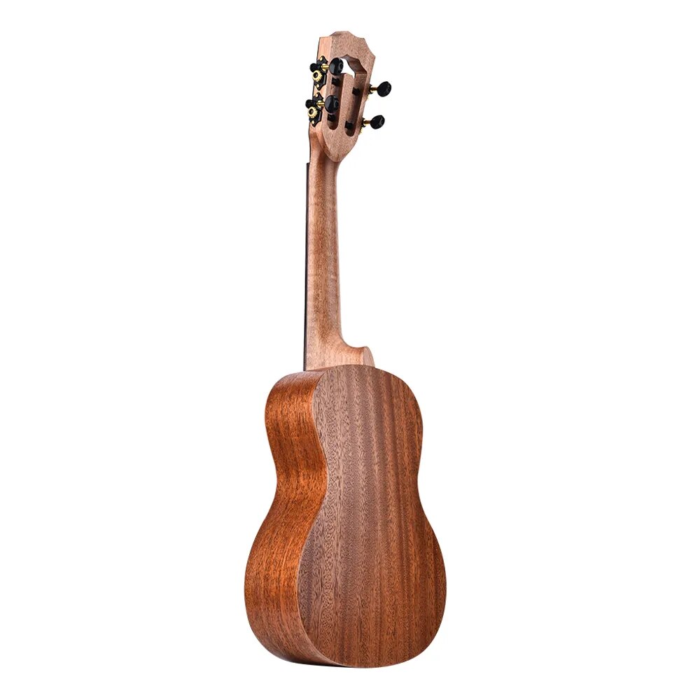 26 Inch Concert Ukulele Ukelele Mahogany Wood Topboard Back & Side Boards with Gig Bag Uke Strap Strings Capo 2pcs Picks