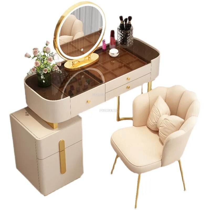 FOSUHOUSE Designer Home Dressers Bedroom Furniture Vanity Luxury Dressing Table Nordic Living Room Storage Side Cabinet