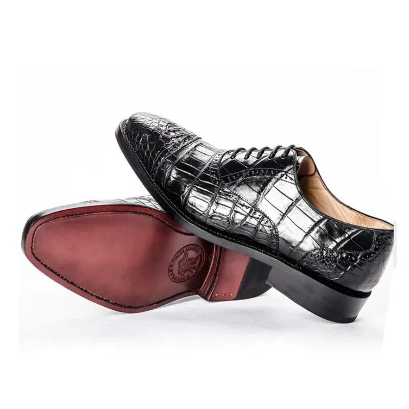 hongqiangyin new  Thailand  Alligator leather shoes  Men's shoes  business  Men's shoes  crocodile shoes  Men shoes