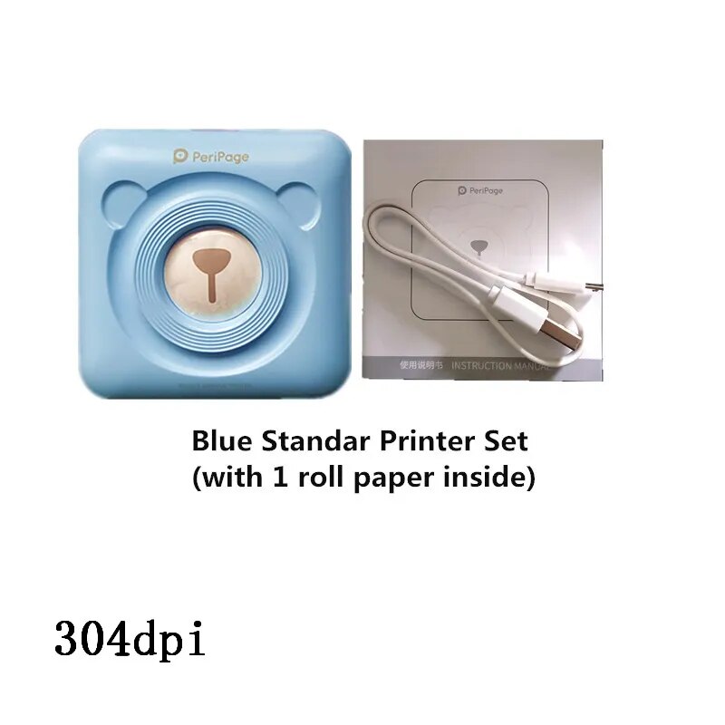 304dpi Bluetooth Portable Printer High Resolution A6 Peripage Mini Photo Printer Thermal Printers For Mobile Phone Android & IOS