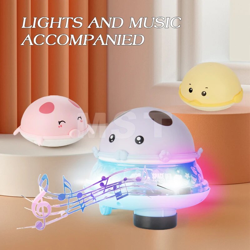 Funny Baby Bath Toys Water Sprinkler Ball Rotate With Colorful LED Light Shower Bathtub Swimming Pool For Kids Water Games