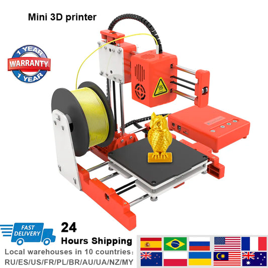 3D Printer Mini Desktop Printers Children Education FDM Printing DIY Designer Model Toy Easy Use Impresora 3d Small 3D-Printer
