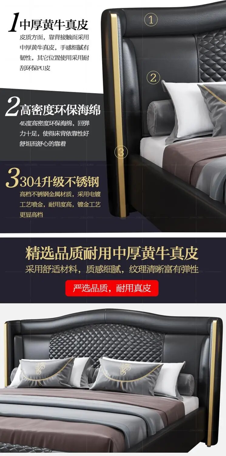 Smart bed frame camas bedroom furniture кровать двуспальная lit beds سرير  muebles de dormitorio мебель bedroom set cama de casa
