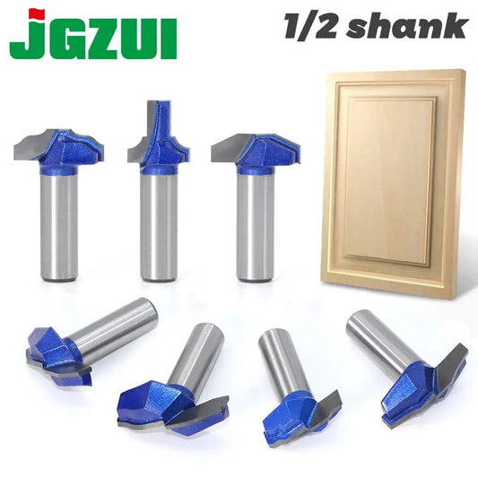 1 pc 1/2 Shank Woodworking Door Frame Router Bits for wood carbide lassical door cabinet bits Engraving Milling Cutte