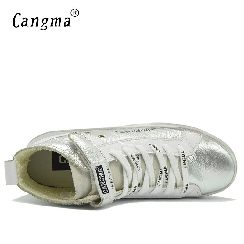 Custom Name Logo Designer Women Men Sneakers Genuine Leather Casual Shoes CMH012