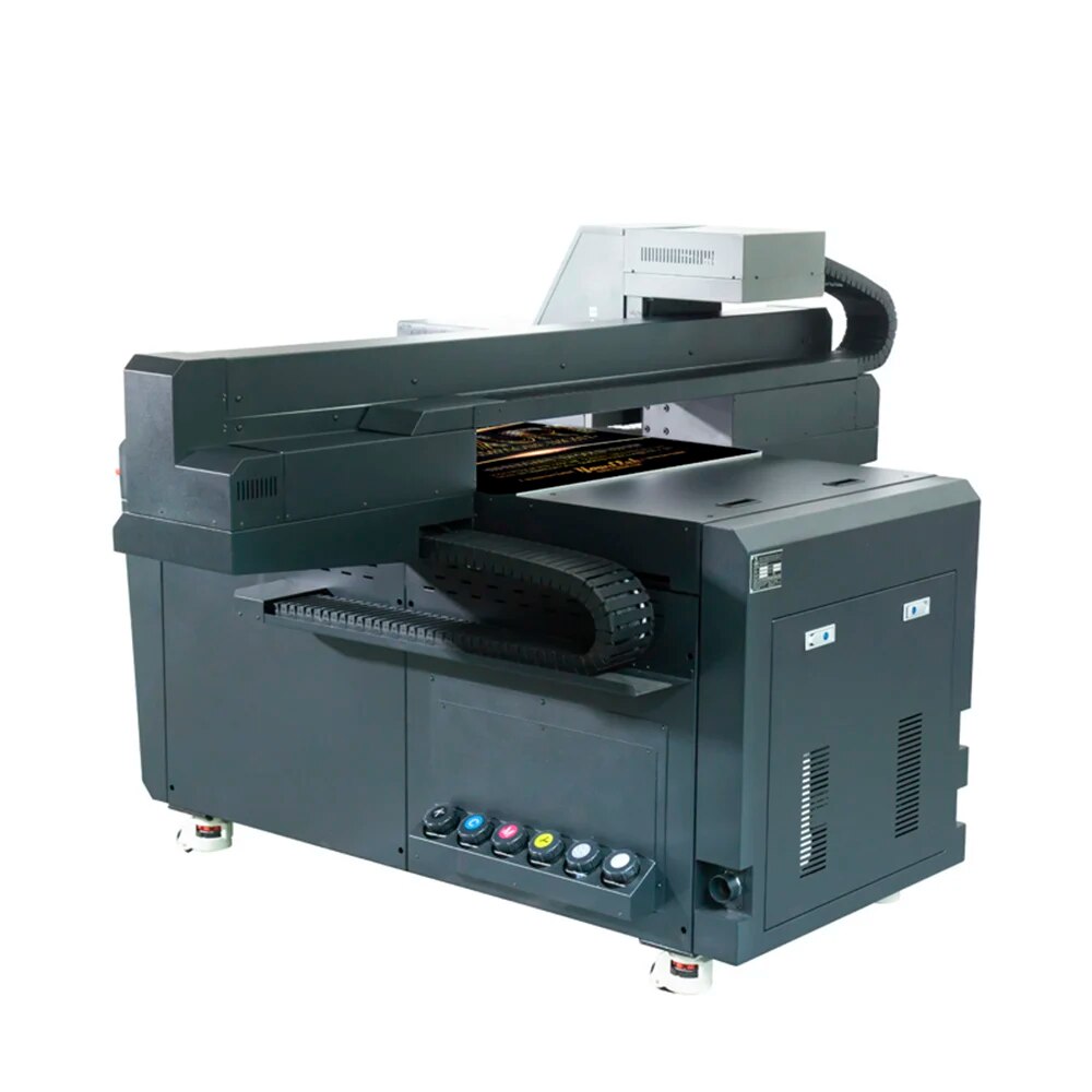 Full Automatic UV Flatbed Printer Large Format UV Printer 110*115cm With GH2220 Print head For Acrylic Glass UV Printing Machine