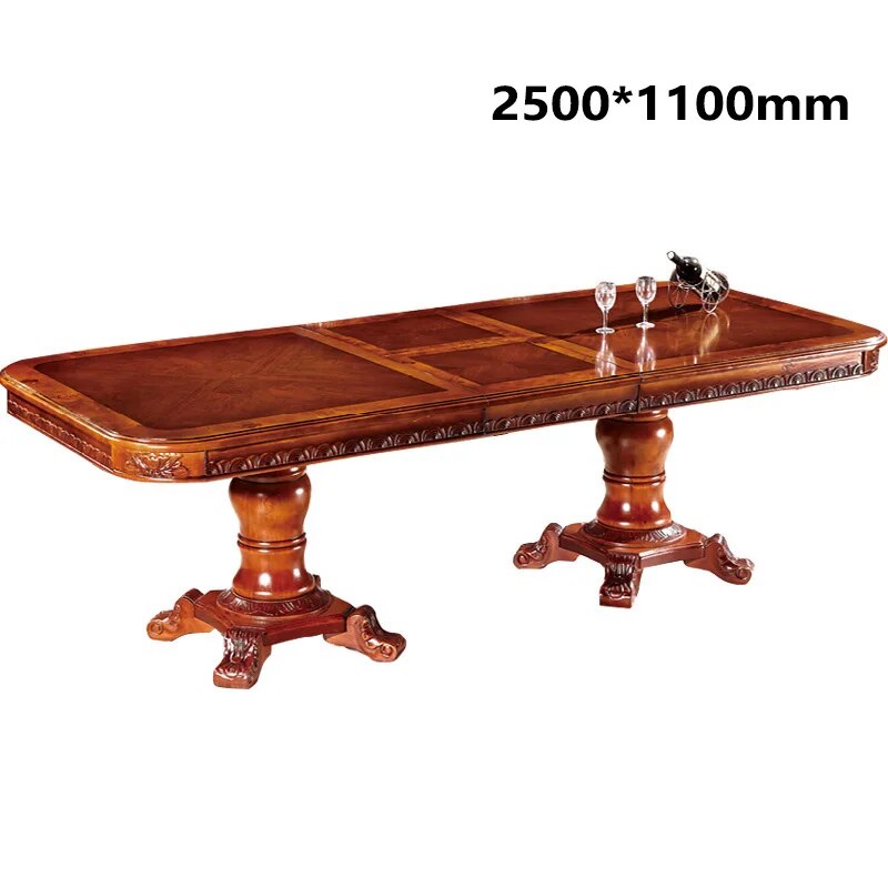 Custom-made Stretched Western-style Long Table European-style Long Dining Table European and American Table for 10-20 People