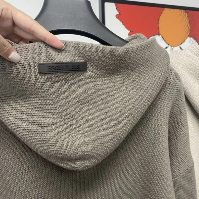 Knitted Pullover Kanye West Hooded Men's Women's Sweater Trend Streetwear Oversized Casual Knit Hoodies Men's Clothing Sweaters
