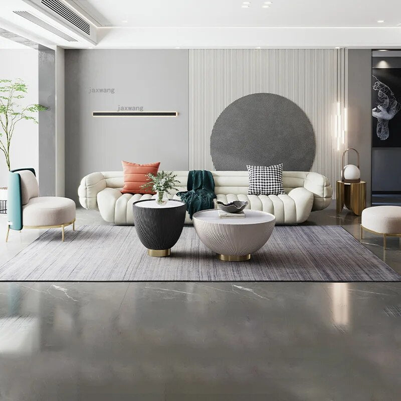 Living Room Furniture Round Coffee Tables Modern Simple Small Apartment Bedroom Endtable Creative Hotel Designer Bedside Table