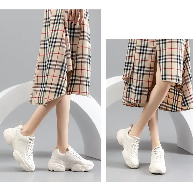 New Arrival Instgram Hot Flat Women Orange Sneakers Shoes