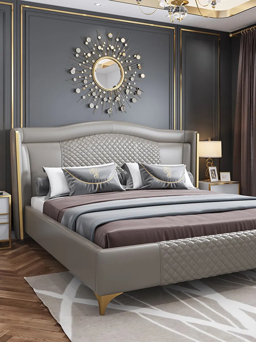 Smart bed frame camas bedroom furniture кровать двуспальная lit beds سرير  muebles de dormitorio мебель bedroom set cama de casa