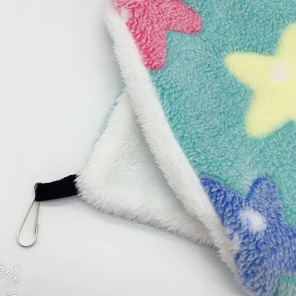 Pet Hammock Pet Bed Double Plush Soft Winter Warm Hanging Nest Bed Small Pet Hamster Houses Cotton Nests Pets Supplies