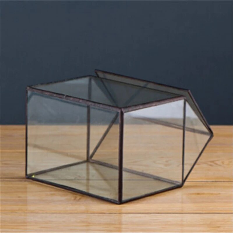 Cool Mini Handmade Tabletop Glass Green Houses,Small Arched Greenhouse Wardian Case Miniature Landscape Garden Terrarium