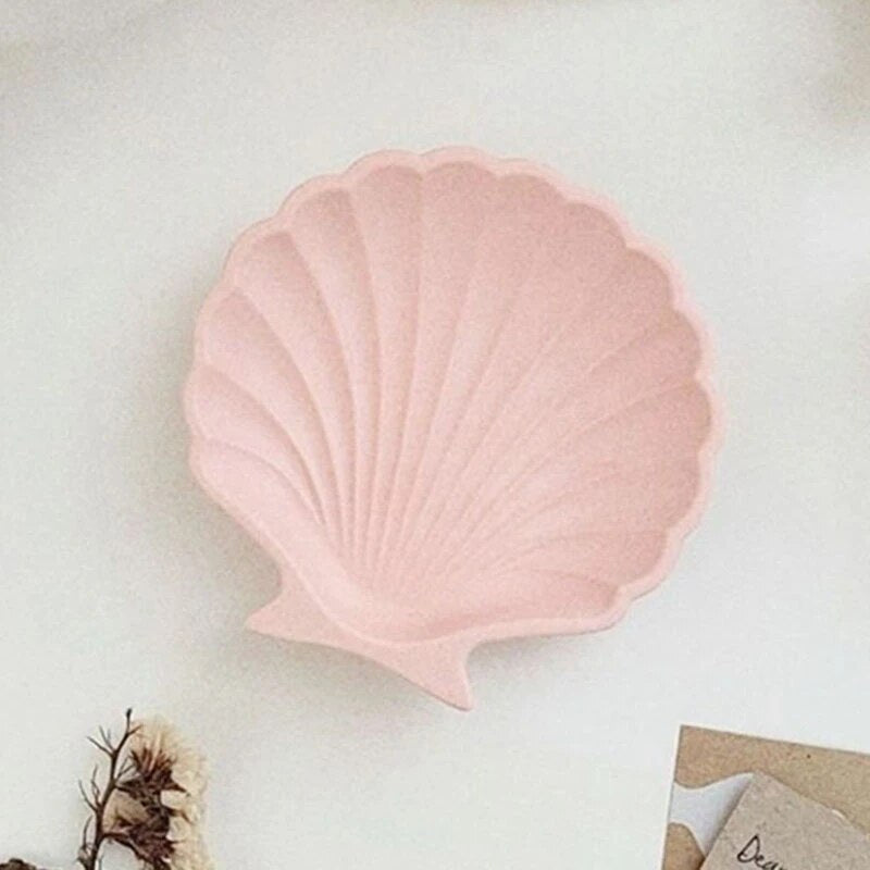 Shell Design Concrete Tray Silicone Mould Plate Decoration Jewelry Ring Storage Tray Mould Soap Holder Mould