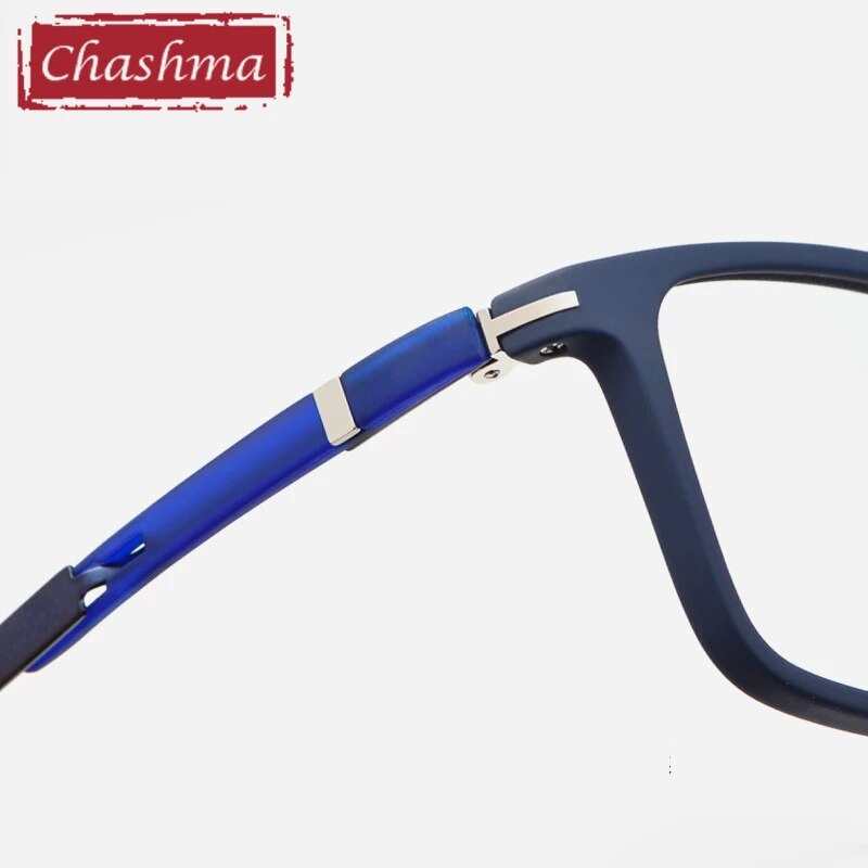 Men TR 90 Light Weight Glasses Frame Prescription Spectalces Eyewear for Men Blue Glass