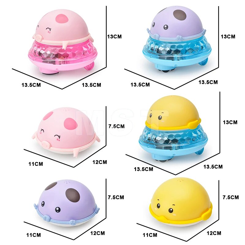 Funny Baby Bath Toys Water Sprinkler Ball Rotate With Colorful LED Light Shower Bathtub Swimming Pool For Kids Water Games