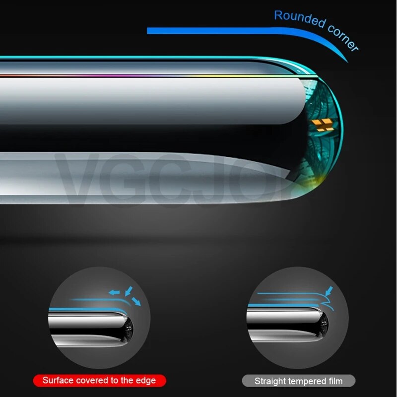 999D Curved Protective Glass For iPhone 7 8 6 6S Plus SE 2020 Glass Screen Protector iPhone X XS 11 Pro Xs Max XR Glas Film Case