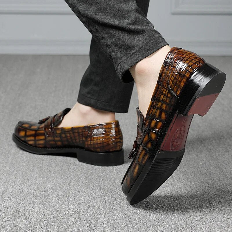 Fashion Casual Men's Loafers Shoes Luxury Brand For Men 2022 Winter Designer High Top Sneakers Genuine Leather Sapatillas Hombre