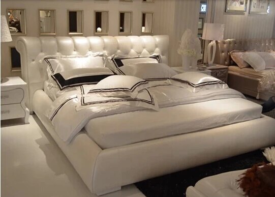 modern leather bedroom furniture #CE-PC225