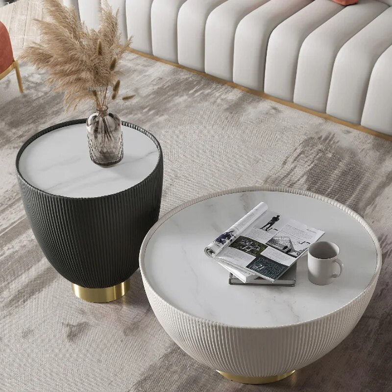 Living Room Furniture Round Coffee Tables Modern Simple Small Apartment Bedroom Endtable Creative Hotel Designer Bedside Table