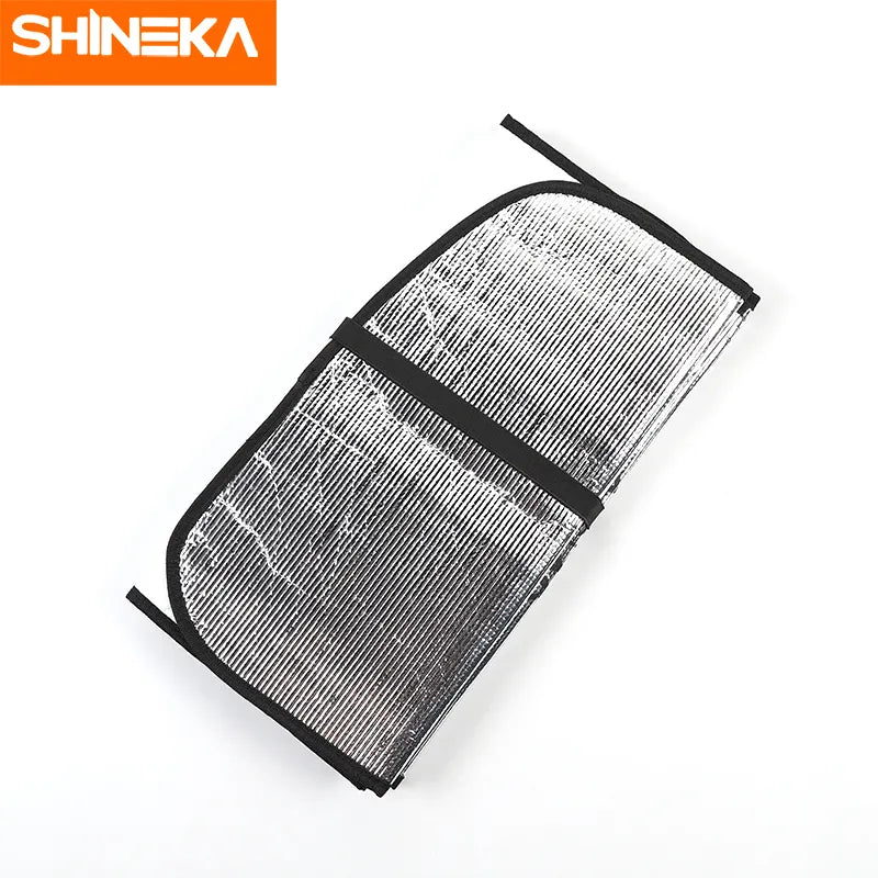 SHINEKA Car Front Windshield Sunshade Anti UV Ray Window Sun Visor Protector Cover Accessories For Jeep Wrangler TJ JK 1997-2017