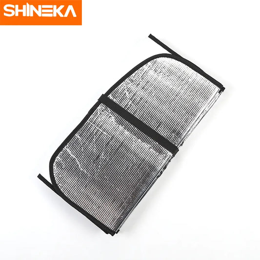 SHINEKA Car Front Windshield Sunshade Anti UV Ray Window Sun Visor Protector Cover Accessories For Jeep Wrangler TJ JK 1997-2017