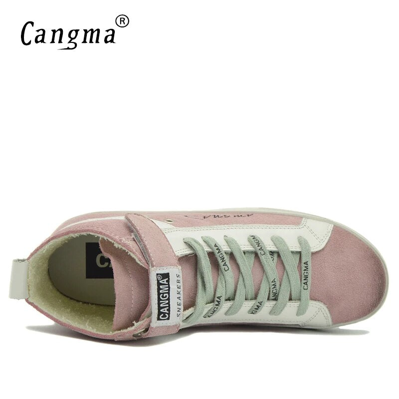 Custom Name Logo Designer Women Men Sneakers Genuine Leather Casual Shoes CMH003