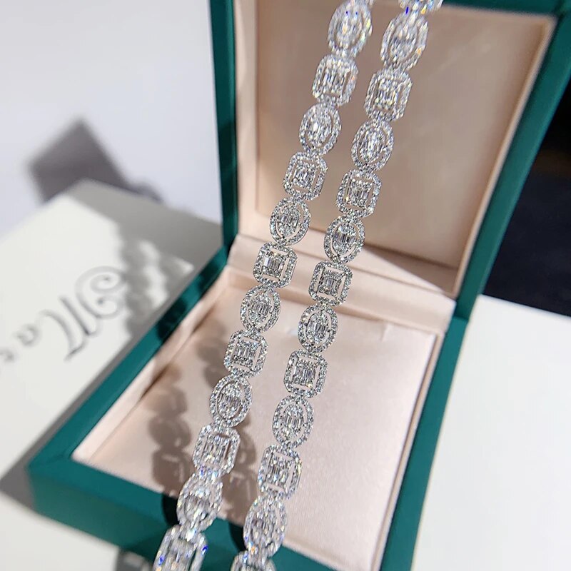 Real 18K gold Bracelet natura 3.6ct diamonds Bracelet B-RA006