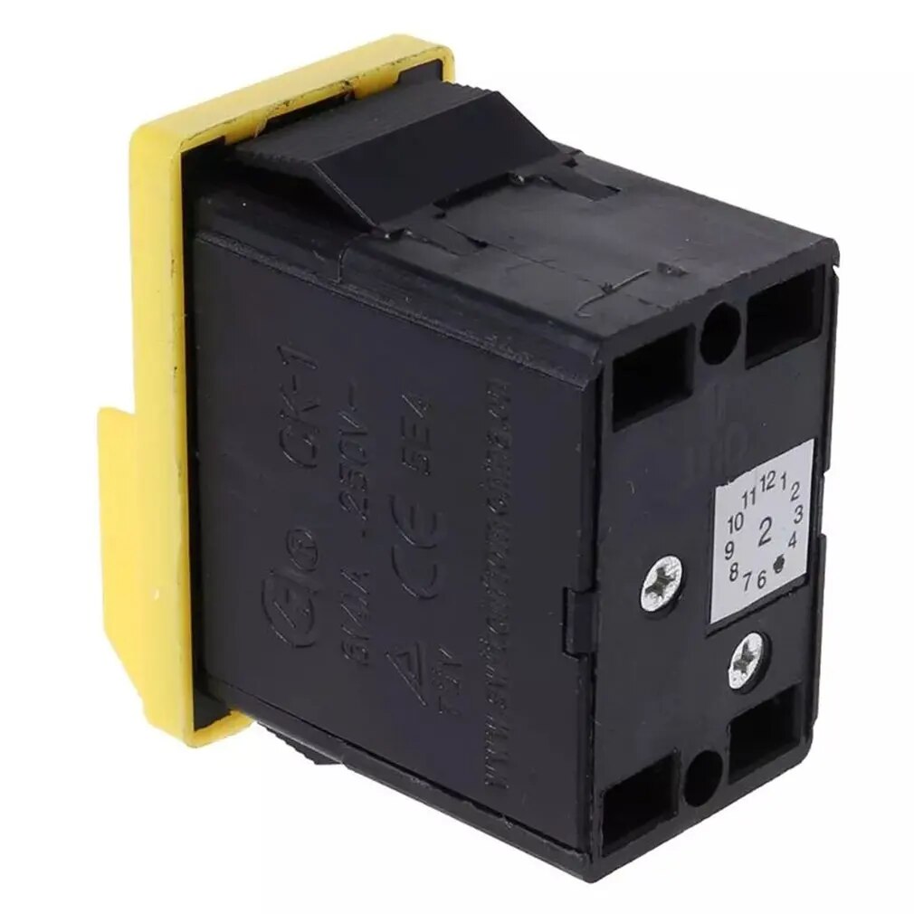 AC 250V 6/4A Waterproof Pushbutton Machine Saw Cutter Drill On Off Switches Control Box Switches CK1 Electromagnetic Switch