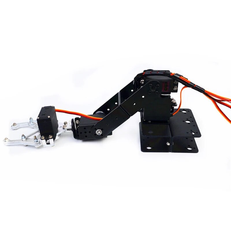 For Arduino 4 Asix Robot Arm Manipulator with 4pcs 180 Degree MG996r Servo Metal Claw Gripper DIY Programming STEM Toy Parts