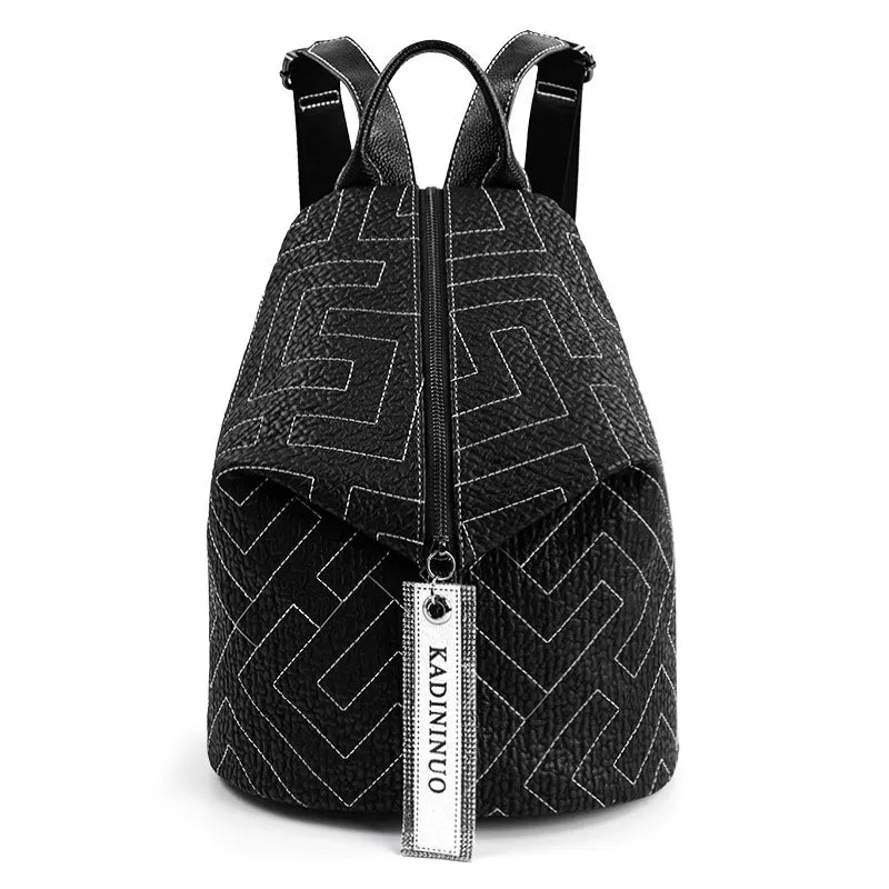 Genuine Leather Backpack Women Fashion Brand All-match Leather Women's Backpacks Personalized Travel Large Capacity Dumpling Bag