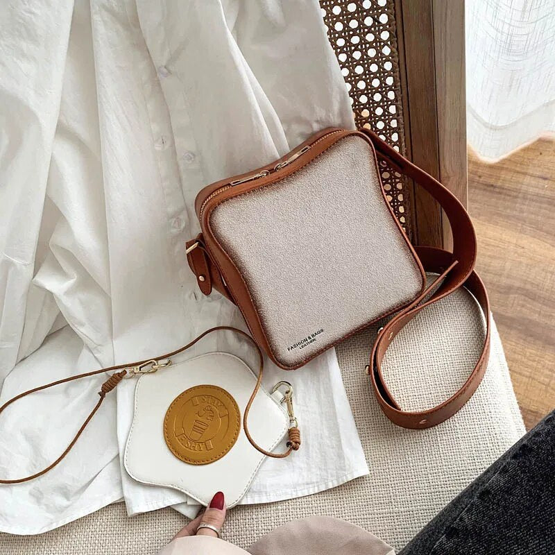Fun Toast Design Crossbody Bag Pu Leather Fashion Women Purses and Handbags Girl's  Shoulder Bag Female Clutch Bag 2021 New