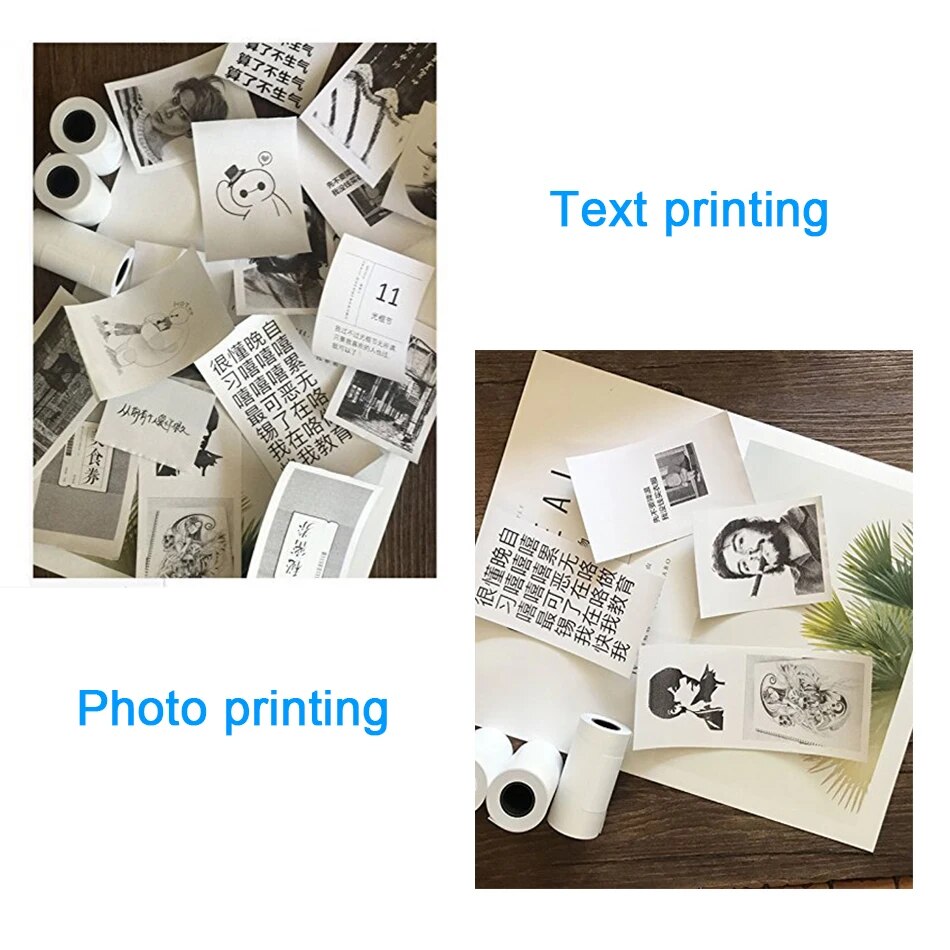 PeriPage Mini Portable Thermal Printer Handheld Photo Printer 58 Mm Printing Wireless Bluetooth Mini Android IOS Printers