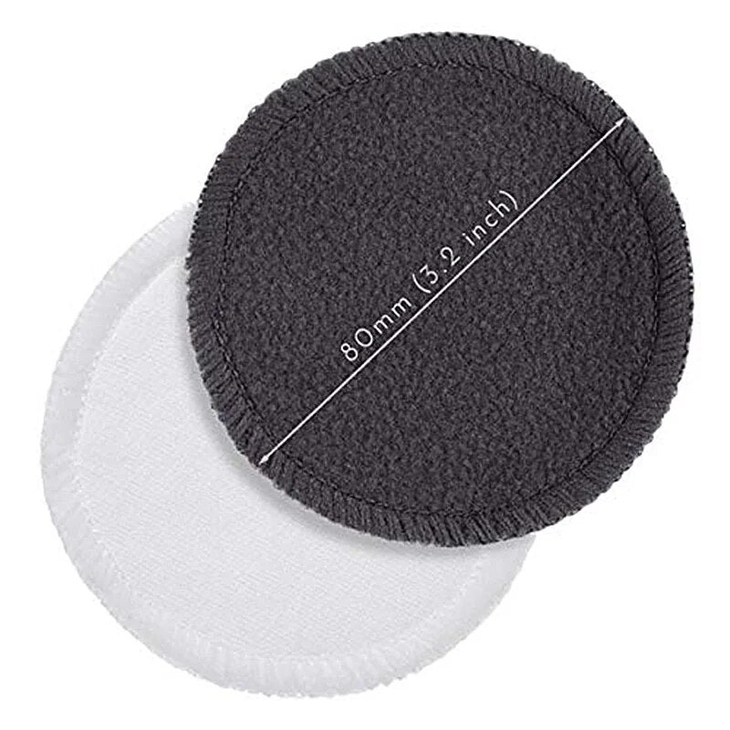 Reusable Makeup Remover Pads Zero Waste 12 Pack Bamboo Cotton Rounds Cloth Washable Cleansing Wipes Facial Cleaning Pads