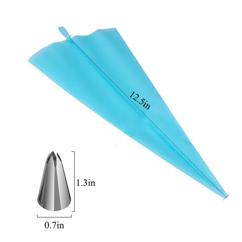 Cake Decorating Tools 27/18/17/22/21/4Pcs Set Russian Tulip Icing Piping Nozzles Leaf Pastry Tips Pastry Bags for Kitchen Baking