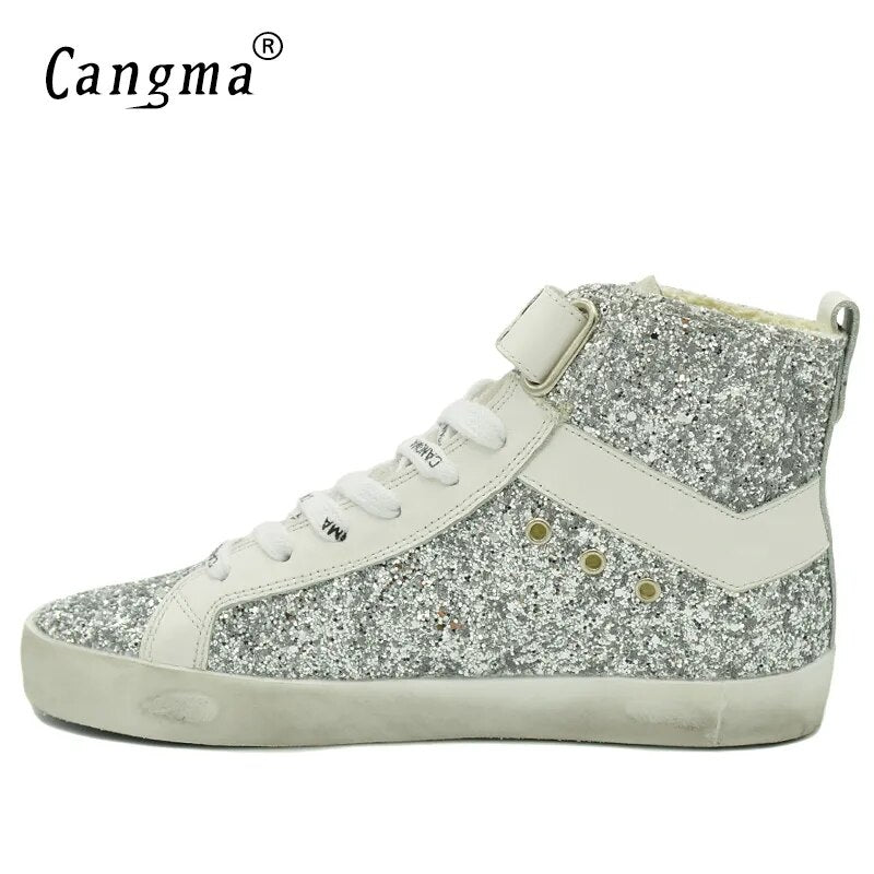 Custom Name Logo Designer Women Men Sneakers Genuine Leather Casual Shoes CMH009